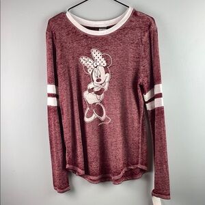 Disney Minnie Mouse Long Sleeve Top Size L